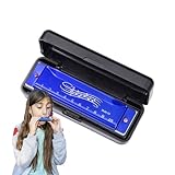 Mundharmonika für Kinder – 10-Loch-Musikharfe, Metall-ABS-Anfängerinstrument, klarer Ton,...