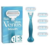 Gillette Venus Smooth Rasierklingen für Rasierer Damen, 5 Ersatzklingen für Damenrasierer +...