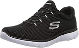 Skechers Damen Summits Sneaker , Schwarz-Weiss , 39 EU