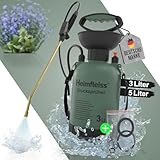 Heimfleiss® Drucksprüher 3L | Sprühflasche Pflanzen 3 Liter | Pumpsprühflasche Garten & Auto |...