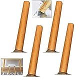 Möbelbeine aus massivem Buchenholz, 4 Stück, geneigte Holztischbeine, Ersatz für Küche,...