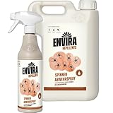 Envira Spinnen Abwehrspray 500 ml + 2 Liter - Spray mit Langzeitwirkung gegen Spinnen,...