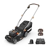 WORX WG737E NITRO Akku-Rasenmäher 40V(2x20V) - leistungsstarke bürstenloser Motor - 37cm...