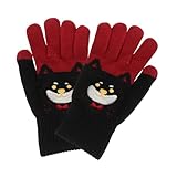 Beaupretty 1 Paar Touchscreen Winterhandschuhe für Studenten Dicke Gestrickte Handschuhe mit Vollem...