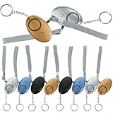 BESPORTBLE Persönlicher Sicherheitsalarm 10 Stück Notfallalarm mit Tonalarm LED...