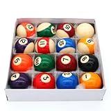 Pegasi Billardkugeln Set - 16 Stück - 38mm-Billardkugel - Für Mini-Billardtische - Komplettset -...