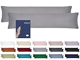 Vielit Seitenschläferkissen Bezug 40 x 145 2er Set Kissenbezug 40x145 Seitenschläfer...