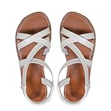 Sandalen Damen Sommer Bequem Sommer Casual mit Absatz Bohemia Peep High Heels Sandaletten...