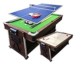 Simba Srl Billardtisch 7 FT und Tischhockey und Tischtennistisch und Tischdecke mod.Mattew