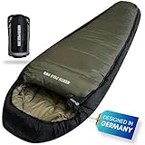 Explorer® Northpole 205 Schlafsack -21°C -4°C [300GSM] 3-4 Jahreszeiten Winter Mumienschlafsack...
