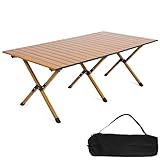 HAUSPROFI Campingtisch Klappbar, Klapptisch Ultra Leichte, Falttisch Tragbar, Faltbar Camping Table...