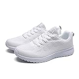 Damen-Sneaker, Laufschuhe aus Netzstoff, flach, Schnürsenkel, modisch, Sneaker, Fitness, Laufen,...