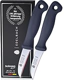 Edelbach Solingen Küchenmesser Set | 2x 'Perfect' gebogene Gemüsemesser | Ultrascharf Messerset...