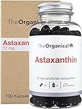NEU: TheOrganical® Astaxanthin 12 mg (+ Vitamin E) | 100 hochdosierte Kapseln | Hergestellt in...