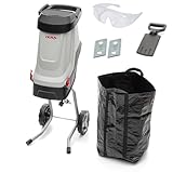 IKRA Elektro Gartenhäcksler Messerhäcksler IMH 2800, inkl. Fangsack 45l, 2800W, inkl. 2x...