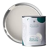 MissPompadour abwaschbare Wandfarbe Beige mit Kaschmir 1L - hohe Deckkraft & Ergiebigkeit - matte,...