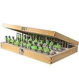 AKYLIN Fräser Set 40-tlg,Fräser Set 8mm Schaft,Fräser für Oberfräse,Holzfräser Wolframkarbid...