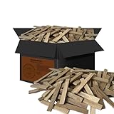 Samore Premium Anzündholz 28 kg Anfeuerholz Anmachholz Brennholz aus Eichenholz, Bio Kaminholz...