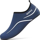 Sixspace Herren Damen Badeschuhe Wasserschuhe Aquaschuhe Strandschuhe Schnell Trocknend Slip on...