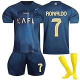 Generic Al NASSR 23/24 Fußball Trikot, Nr.7 Hause/Auswärts Fußball Trikot für Kinder...