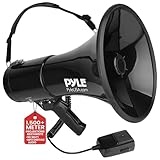 Pyle Megaphon mit Sirene, Signalhorn – Siren Megaphone – Signalhorn, Megafon Erwachsene 50 Watt,...