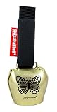 swisstrailbell® Mexico Edition Gold Bell: Black Mariposa, schwarzes Band, Fahrradklingel,...