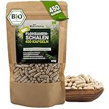 RheinNatur Bio Flohsamenschalen Kapseln - 450 Stk hochdosiert (3.000 mg je Portion) - Hergestellt in...