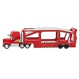 Disney Pixar Cars HHJ54 - Mack Hauler, Spielzeug-Transporter (ca 33 cm) mit Rampe und Stauraum für...