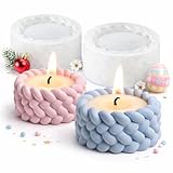 2er Set Kerzenhalter Silikonform, Silikon-Gießformen für Kerzen & Blumentöpfe Teelichthalter...