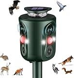 Katzenschreck Ultraschall Solar, 360 Grad Katzenschreck für Garten 5 Modus Einstellbar...