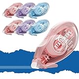 STATIONERY ISLAND 6 Stück Kleberoller, Fotokleber Klebemaus 6mx8mm, Doppelseitiges Klebeband...