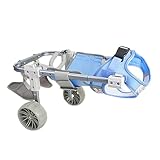 Verstellbarer Hunderollstuhl für Hinterbeine, leichte Mobilitätshilfe für kleine und mittelgroße...