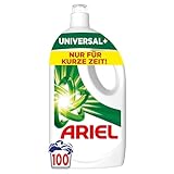 Ariel Flüssigwaschmittel, 100 Waschladungen Universal+ Waschmittel, Kraftvolle Fleckenentfernung in...