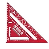 Winkelmesser für Zimmermann,7 Zoll Metrischer Dreieck-Winkelmesser,Aluminium Legierung, 90 Grad...