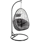 di volio Hängesessel BACOLI Hängekorb Hängeschaukel für Garten und Terasse inkl. Kissen +...