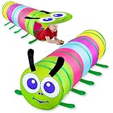 Fantasievoller Spieltunnel für Kinder ab 1 2 3 Jahr,Vielseitiger Krabbeltunnel,auch als Agility...