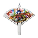 Geburtstagskerzen – für Cupcakes in Fächerform mit Muster, lustige Dessertdekoration |...