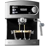 Cecotec Espressomaschine Cumbia Power Espresso 20 Barista Aromax. Leistung 2900 W, 2 Heizsysteme,...