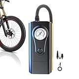 Kleiner Luftkompressor – Genaue Reifen-Luftpumpe, kleine Fahrradpumpe, Autoreifen, schnurlose...