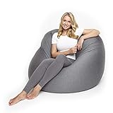 Lumaland Flexi Comfort Sitzsack Big | Flexibler Premium Bean Bag | 155 x 100 cm Sitzkissen | Ideal...
