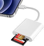 [Apple MFi-Zertifiziert] SD Kartenleser iPhone, Lightning SD&Micro SD Lesegerät für...