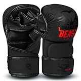 BEAST RAGE MMA-Handschuhe für Männer und Frauen, verstellbare Handgelenkstütze, offene...