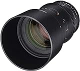 Samyang 135/2,2 Objektiv Video DSLR Canon EF manueller Fokus Videoobjektiv 0,8 Zahnkranz Gear,...