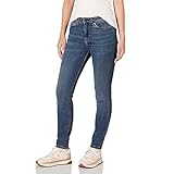 Amazon Essentials Damen Skinny-Jeans Hoher Bund - Auslaufmodell, Mittlere Waschung, 40 Lang