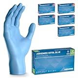 ARNOMED Nitril Einweghandschuhe 100 Stück/Box, M, puderfreie & latexfreie Einmalhandschuhe, Blaue...