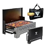 SCHNEIDERFREUDE Premium Camping-Grill: Der Klappgrill mit Tasche für echte Grillfans - Designed und...