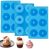 Toaboa 3 Stücke Mini Gugelhupfform Silikon 6 Loch, Gugelhupf Backform Hohe...