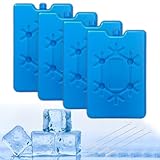 Kühlakkus Kühltasche, Wiederverwendbare Kühlelemente, Ultradünner Kühlelement, 4PCS Kühlakkus...