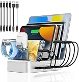 PD Ladestation USB C für mehrere Geräte Schnelles PD Ladegerät 100W 6-Port mit 4X PD 20W USB C...