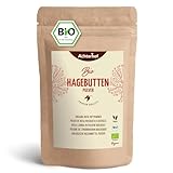 Hagebuttenpulver Bio 1000g | ganze Hagebutte gemahlen | fruchtiges, süß-würziges Aroma | 100% Bio...